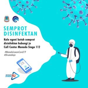 Pemkot Manado Gencar Cegah Penyebaran Covid-19 Terus Lakukan Penyemprotan Disinfektan