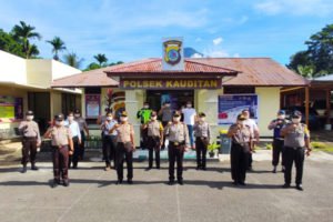 Kapolda Bagikan Masker, Kapolsek Kauditan: Kami Sangat Terbantu