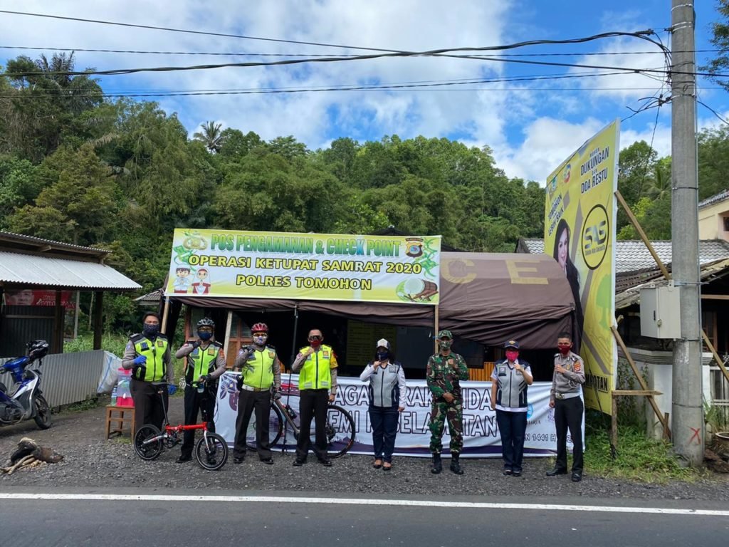 Kasat Lantas Polres Tomohon Pimpin Patroli Bersepeda Dalam Rangka Jalankan ‘New Normal’