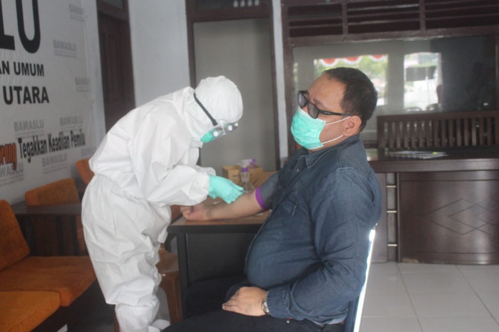 Ini Hasil Rapid Test Covid-19 Ketua, Kepala Sekretariat dan Anggota Bawaslu Sulut