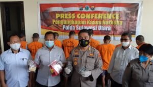 Gerak Cepat, Dalam Waktu 11 Hari Polda Sulut Ungkap 5 Kasus Peredaran Narkotika