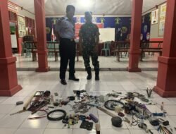 Gandeng TNI, Lapas Kelas IIB Tahuna Geledah Blok Hunian Warga Binaan
