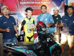 Kejuaraan Drag Bike Bupati Cup 2022 Kabupaten Biak Numfor di Tutup