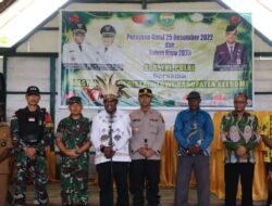 Kapolres Keerom Hadiri Perayaan Natal Dan Tahun Baru ASN, TNI-POLRI Bersama Masyarakat di Distrik Towe