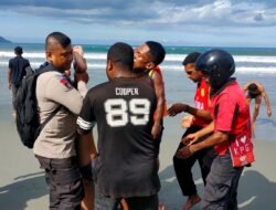 Tim SAR Gabungan Masih Mencari 1 Korban Tenggelam di Pantai Holtekamp Sejak Kemarin, 2 Orang Terselamatkan