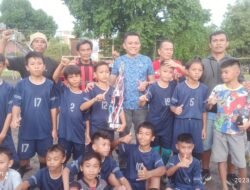 Tiga Gol Yopi Saraung Hantar Kemenangan KNPI Sulut Dalam Laga Persahabatan di Lapangan Ketang Baru