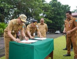 Apel Penutupan Magang II Satuan Praja Muda Angkatan  XXXII IPDN Kampus Sulut 2023, Dirangkaikan Pemberian Dana Hiba 