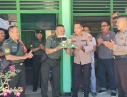 Kapolsek Tombariri Mario Sopacoly, Rayakan Hut TNI ke-78 Bersama Danramil dan Anggota Koramil