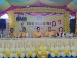 RFS Dampingi CEP saat Rapat Kerja Daerah Partai Golkar Kabupaten Minahasa Tenggara