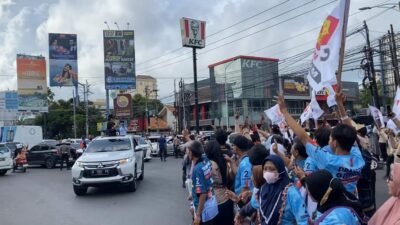 Polrestabes Semarang Lakukan Pengamanan Kampanye Terbuka di Simpang Lima Kota Semarang