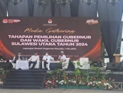 KPU Sulut Gelar Media Gathering Tahapan Pemilihan Gubernur dan Wakil Gubernur Tahun 2024, Bersama Insan Pers