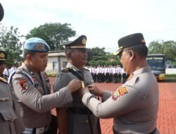 Kapolres Tomohon AKBP Lerry Tutu, Serah Terima 9 Jabatan Lingkup Polres