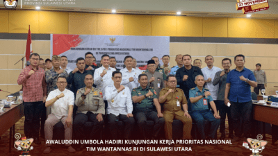 Awaluddin Umbola, Hadiri Kegiatan Kunker “on the spot” Prioritas Nasional Tim Wantannas RI