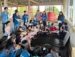 Himmatika FMIPA Unsrat Edukasi Anak-anak Komunitas Dinding Manado