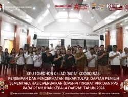 Rapat Koordinasi KPU Kota Tomohon, Persiapan Rekapitulasi DPSHP Pilkada 2024