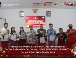 KPU Tomohon Serahkan Hasil Verifikasi Administrasi Calon Walikota dan Wakil Walikota untuk Pemilu 2024