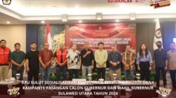 KPU Sulut Sosialisasikan Pembukaan Rekening Khusus Dana Kampanye Pilkada 2024