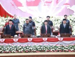 Rapat Paripurna DPRD Sulut Mendengarkan Pidato Presiden RI Penyampaian Laporan Kinerja Lembaga Negara Dan HUT Ke-79 Kemerdekaan RI