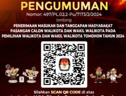 Proses Penerimaan Masukan dan Tanggapan Masyarakat untuk Pasangan Calon Walikota dan Wakil Walikota Tomohon pada Pilkada 2024