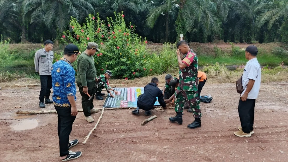 Bersama Melawan Api: Spanduk Edukasi Jadi Garda Terdepan Cegah Karhutla di Muara Enim
