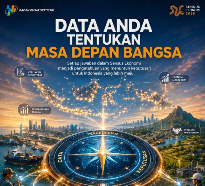 Sensus Ekonomi 2026: Pilar Utama Penentu Arah Pembangunan Nasional Berbasis Data