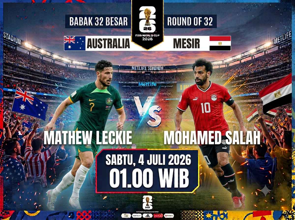 Australia vs Mesir: Misi Bersejarah Socceroos dan Ambisi Terakhir Mohamed Salah di Piala Dunia 2026