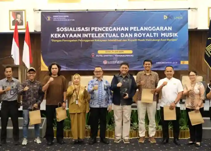 Perkuat Pelindungan Hak Cipta, Kemenkum Babel Anugerahkan Sertifikat untuk Lagu dan Buku Anak