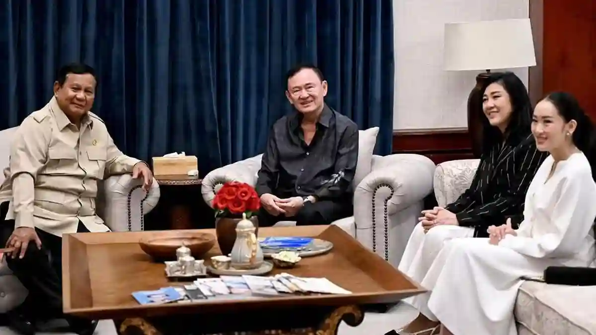 Malam Hari, Prabowo Terima Kunjungan Mantan PM Thailand Thaksin Shinawatra di Kertanegara