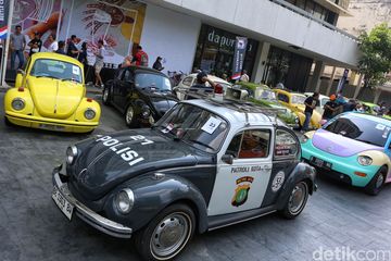 Kilau VW Kodok "Muda Mudi" Bikin Heboh Sarinah, Ada Jejak Mobil Patroli Tempo Dulu!