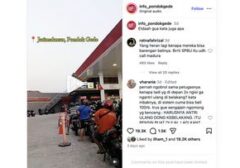 Aksi Konvoi Suzuki Thunder Landa SPBU Bekasi, Antrean Mengular Jadi Sorotan