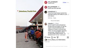 Aksi Konvoi Suzuki Thunder Landa SPBU Bekasi, Antrean Mengular Jadi Sorotan