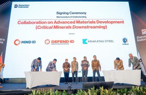 Kolaborasi Strategis MIND ID, LEN, Krakatau Steel, dan Perminas Pupuk Rantai Pasok Mineral Kritis Nasional