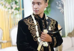 Viral Pengantin Pria Tampil Nyentrik dengan Selendang Bunga, Tuai Perdebatan