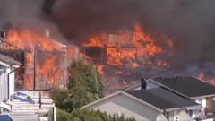 Kebakaran Hebat di Drammen, Norwegia: Ratusan Rumah Ludes, Api Merembet ke Hutan
