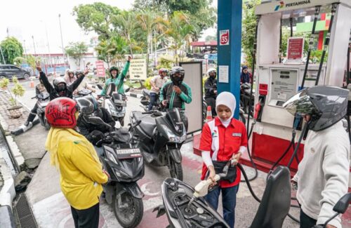 Distribusi BBM Normal, Antrean SPBU di Sumbagut Berangsur Pulih