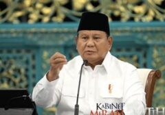 Prabowo Ingatkan Siklus Kekuasaan dalam Sidang Kabinet Paripurna