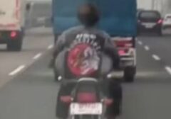 Pengendara RX-King Tanpa SIM Terjaring di Tol Jagorawi
