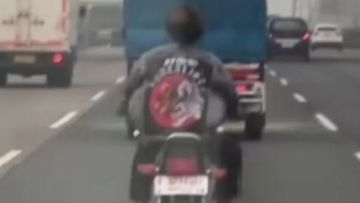 Pengendara RX-King Tanpa SIM Terjaring di Tol Jagorawi