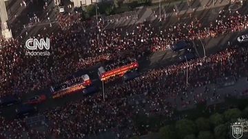 Madrid Bergemuruh: Dua Juta Fans Sambut Parade Juara Piala Dunia Timnas Spanyol