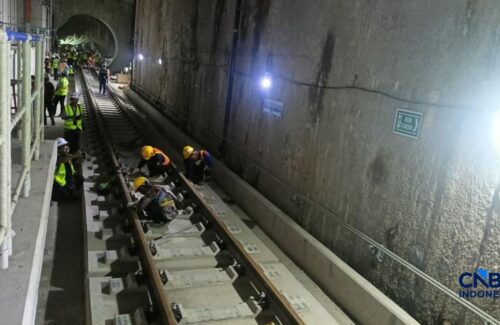Bor MRT Monas Menembus 18 Meter di Bawah Tanah Jakarta