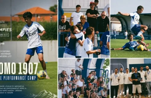 Gahan Adriel, Putra Vincent Rompies, Jalani Pelatihan Elite Bersama Como 1907 di Bawah Pengawasan Cesc Fàbregas