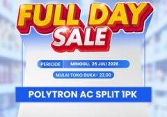 Transmart Full Day Sale Tawarkan AC Polytron 1 PK dengan Diskon Menggiurkan