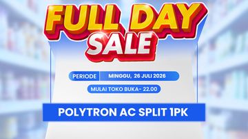 Transmart Full Day Sale Tawarkan AC Polytron 1 PK dengan Diskon Menggiurkan
