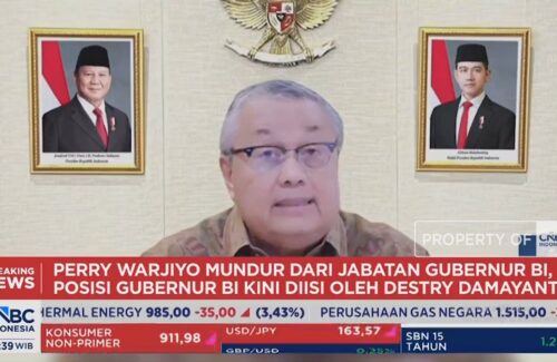 Prabowo Subianto Terima Pengunduran Diri Gubernur BI Perry Warjiyo