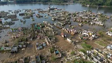 Kemarau Panjang Ungkap Kampung Tenggelam di Bendungan Karian Lebak