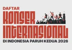 Konser Internasional Meriahkan Jakarta Akhir 2026, 15 Artis Siap Tampil