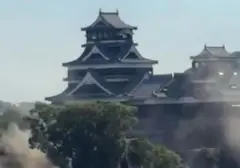 Gempa 7,1 SR Guncang Jepang, Kastil Kumamoto Alami Kerusakan