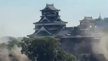 Gempa 7,1 SR Guncang Jepang, Kastil Kumamoto Alami Kerusakan