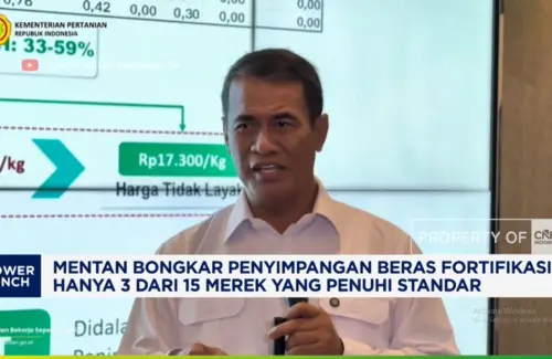 Hanya Tiga Merek Beras Fortifikasi Penuhi Standar, Mentan Soroti Kualitas Produk