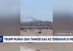Kemarahan Trump Pasca Insiden Kebakaran Tanker Gas AS di Mesir
